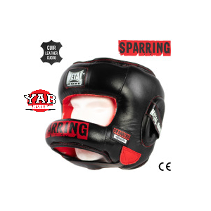 Casque à barre Sparring CUIR Métal Boxe