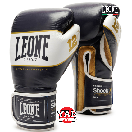 Gants LEONE '' SHOCK X Bleu '' Cuir